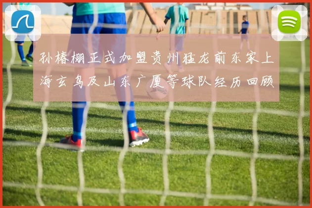 孙椿棚正式加盟贵州猛龙前东家上海玄鸟及山东广厦等球队经历回顾
